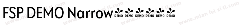 FSP DEMO Narrow字体转换